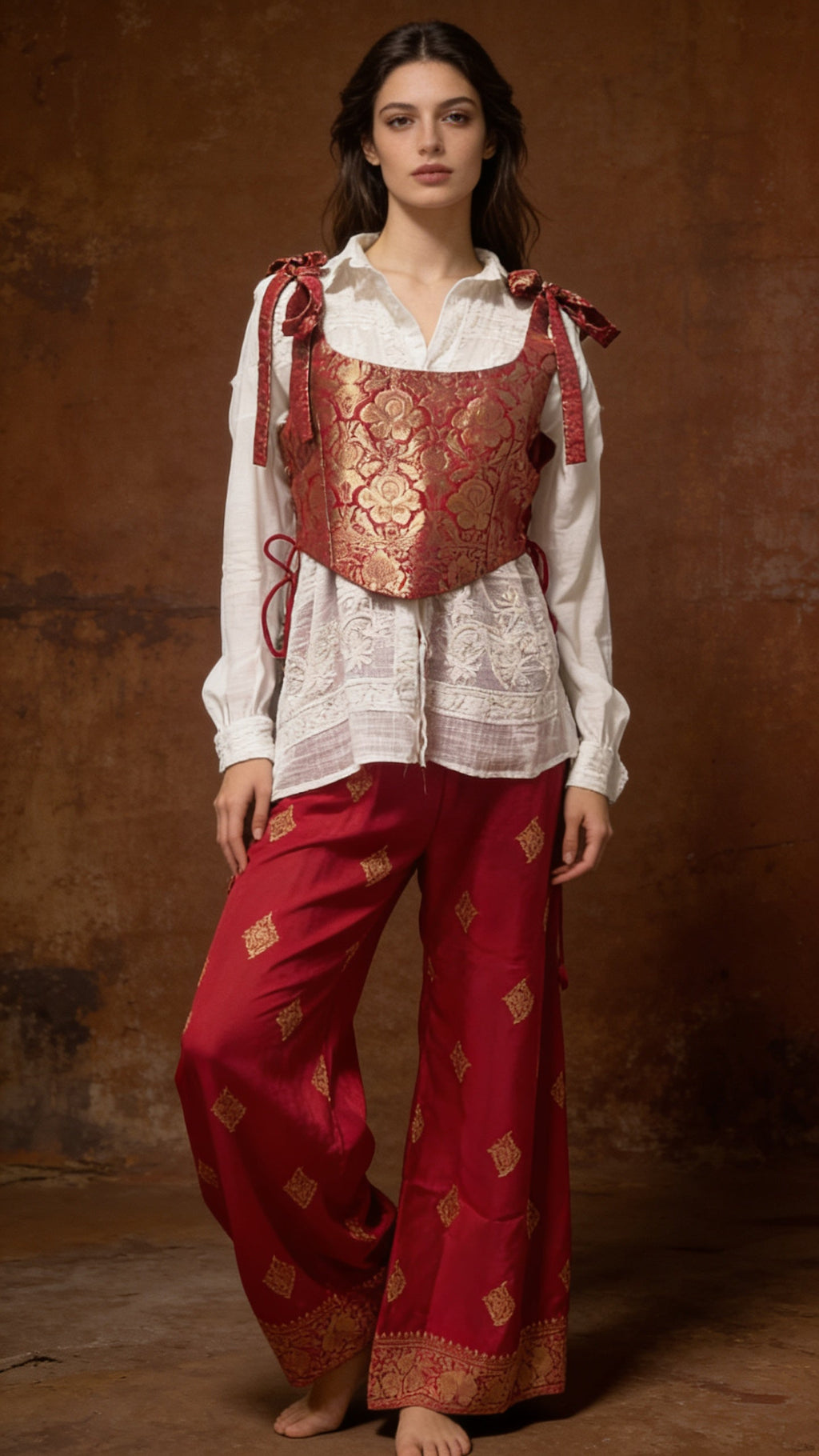 Zariya Banarasi Brocade Corset