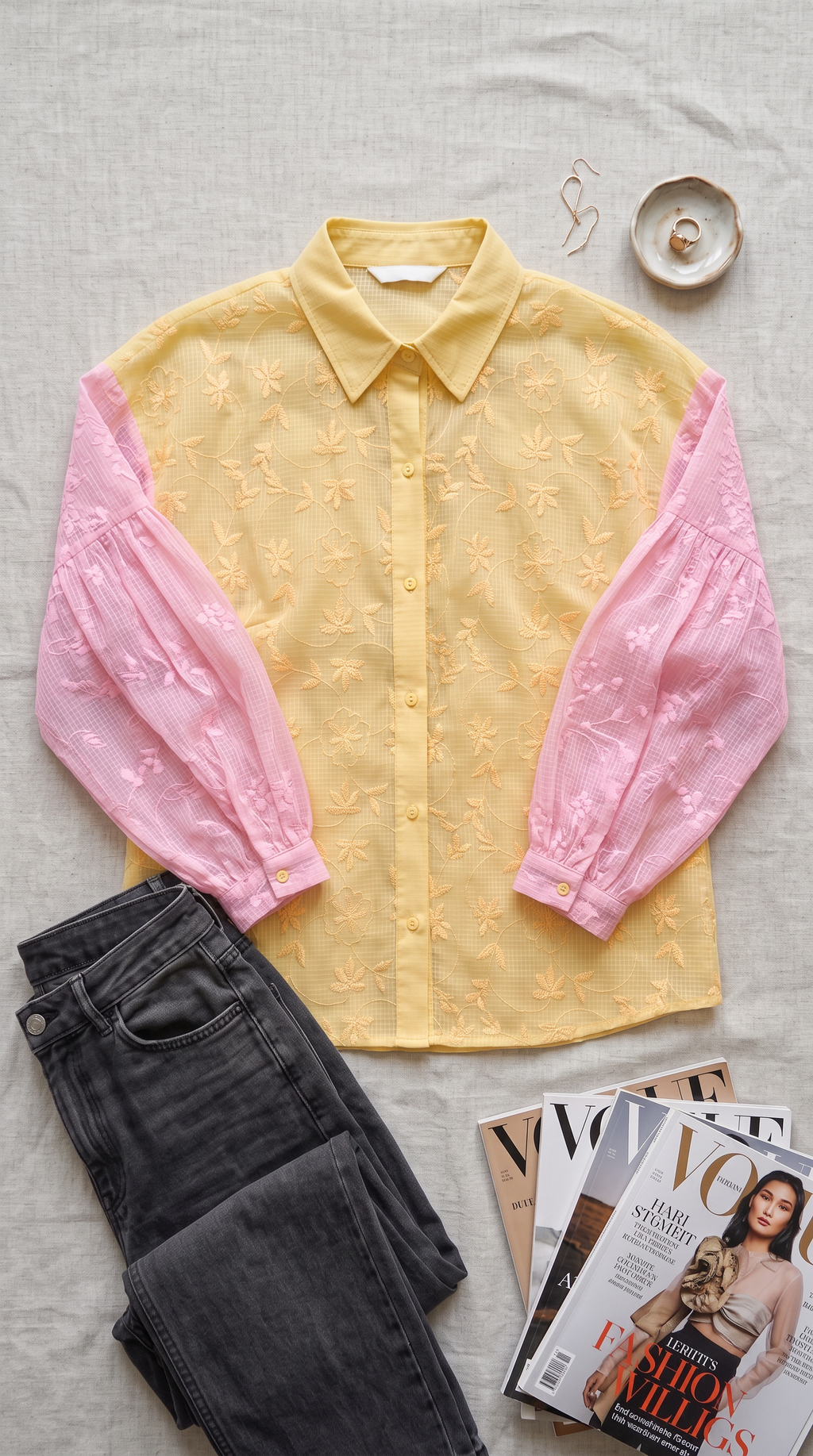 Kota Cotton Embroidered Shirt- Relaxed fit