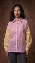 Kota Cotton Embroidered Shirt- Relaxed fit